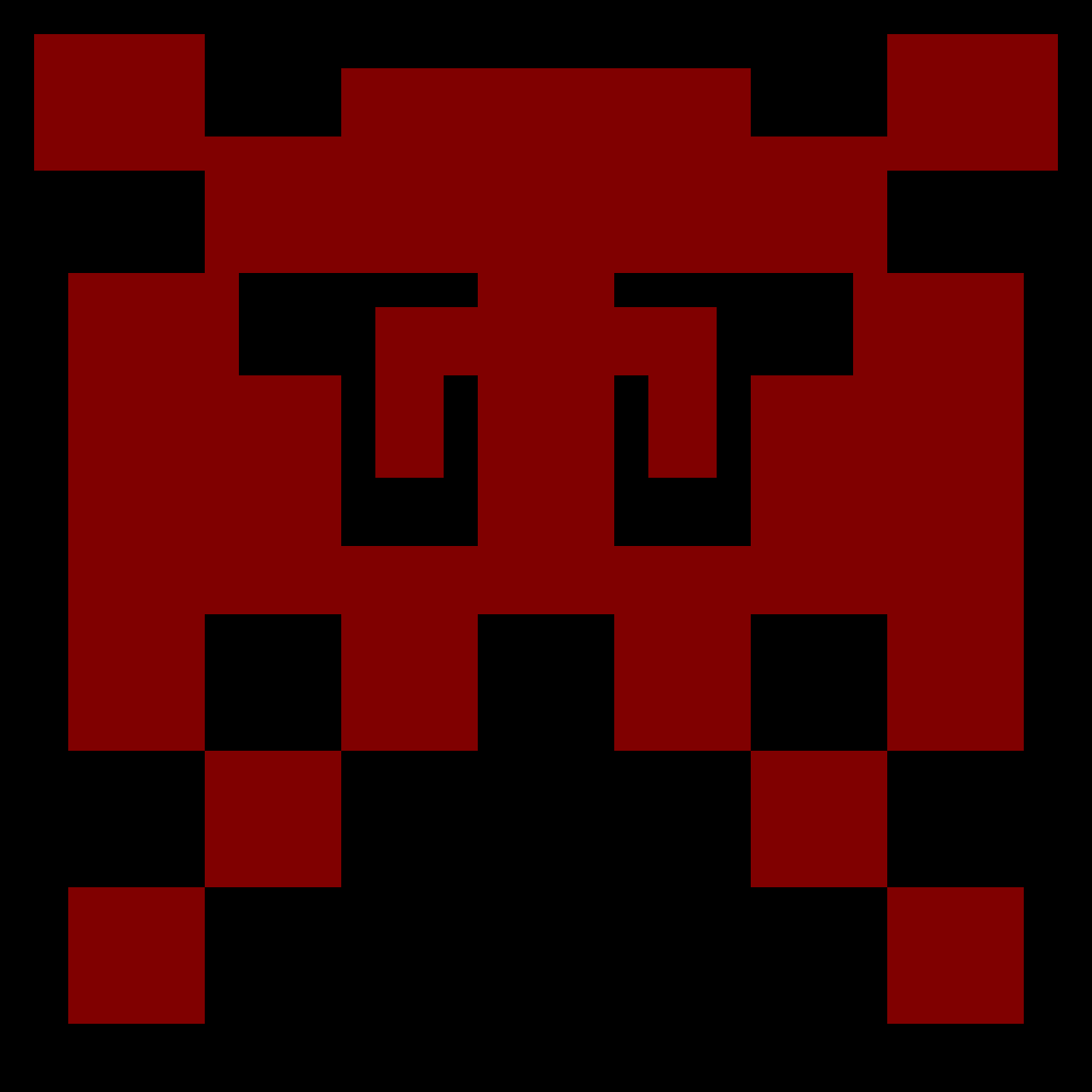 Little Invader - Yellow procedurally generated pixel art NFT